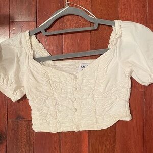 Princess Polly white crop top